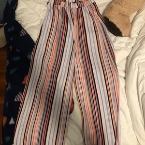 Nasty Gal Striped Straight Leg Pant